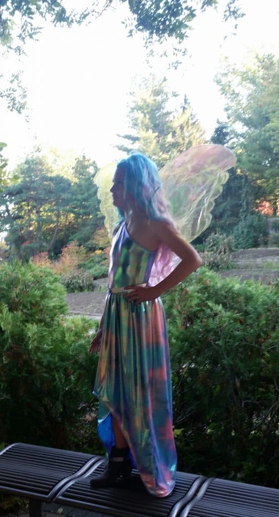 Beautiful hi-low Halloween costume dress